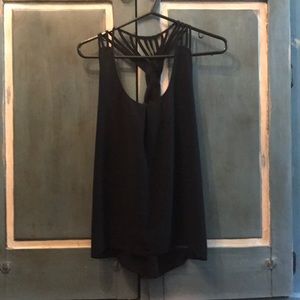 Black strapy tank